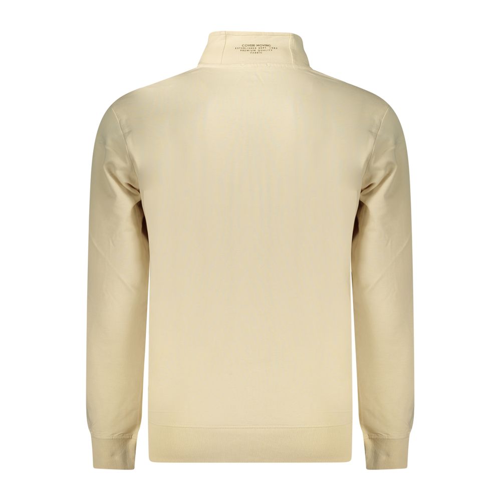 Sweatshirt en coton beige Coveri Moving pour hommes