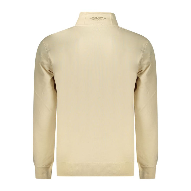 Sweatshirt en coton beige Coveri Moving pour hommes