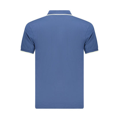 Coveri Moving Blue Cotton Polo Shirt