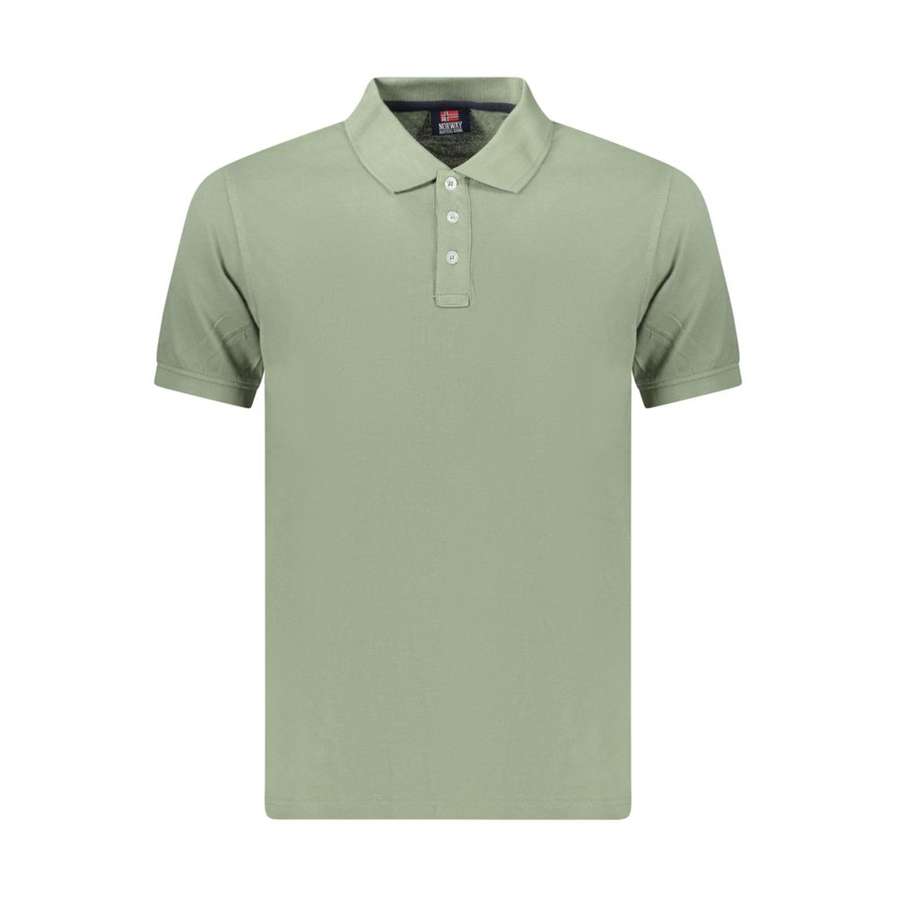Norway 1963 Green Cotton Men's Polo Shirt