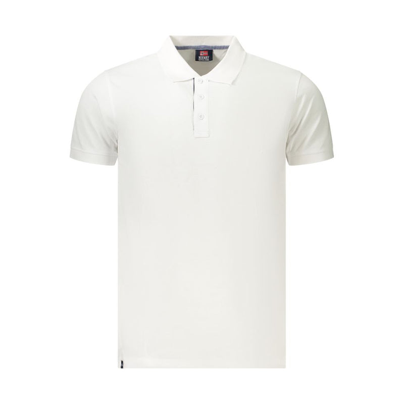 Norway 1963 White Cotton Men's Polo Shirt - Classic Style
