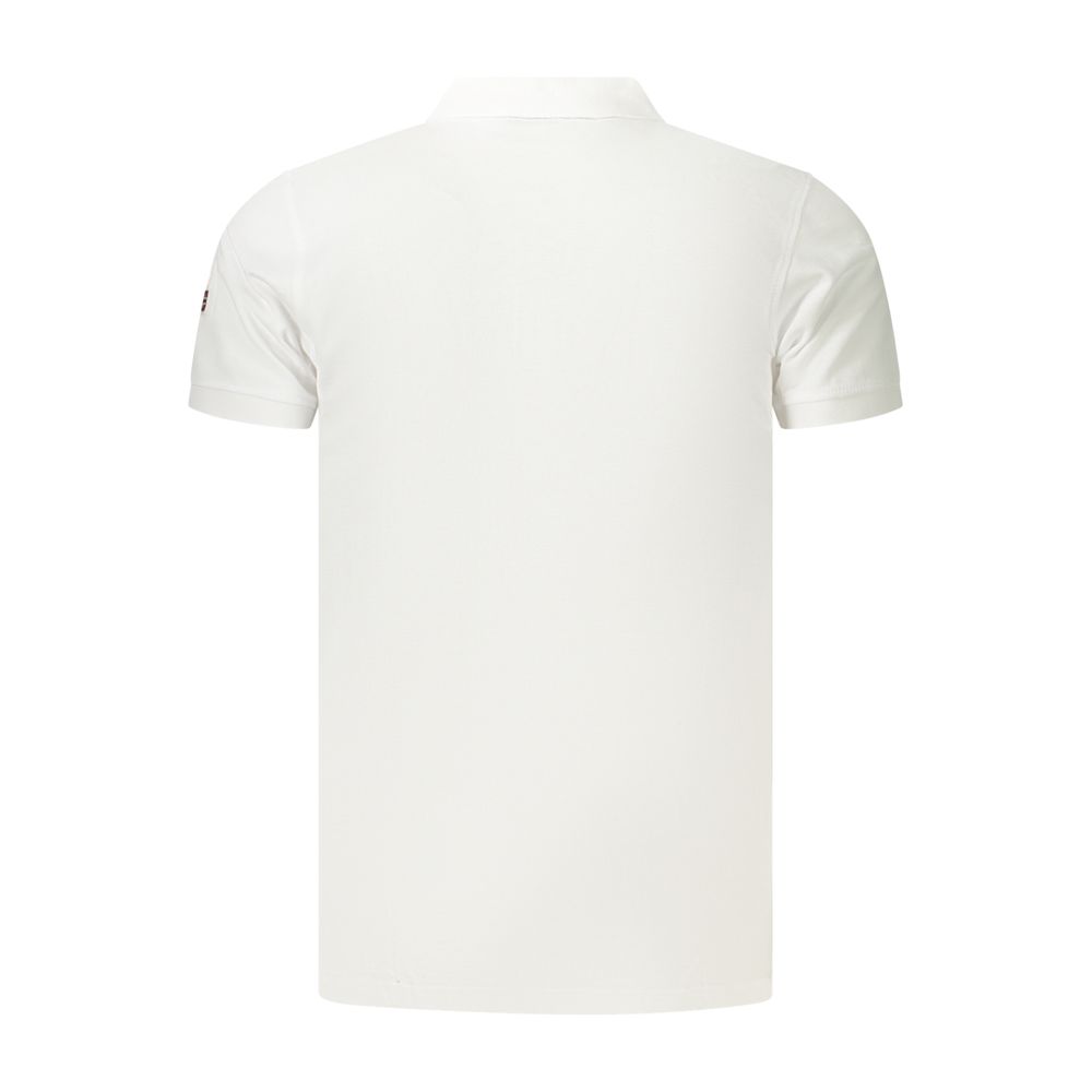 Norway 1963 White Cotton Men's Polo Shirt - Classic Style