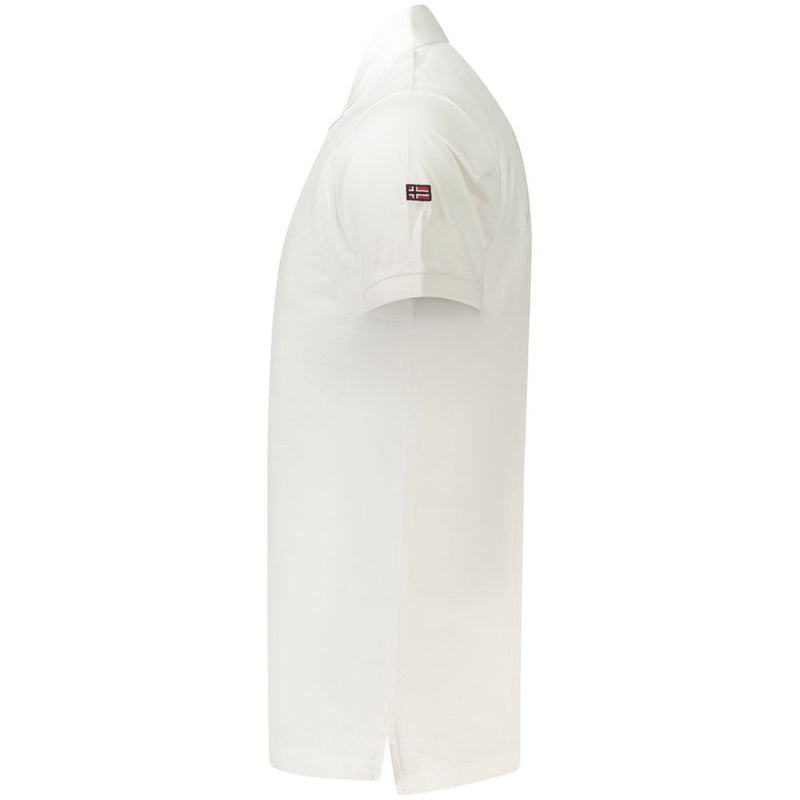 Norway 1963 White Cotton Men's Polo Shirt - Classic Style