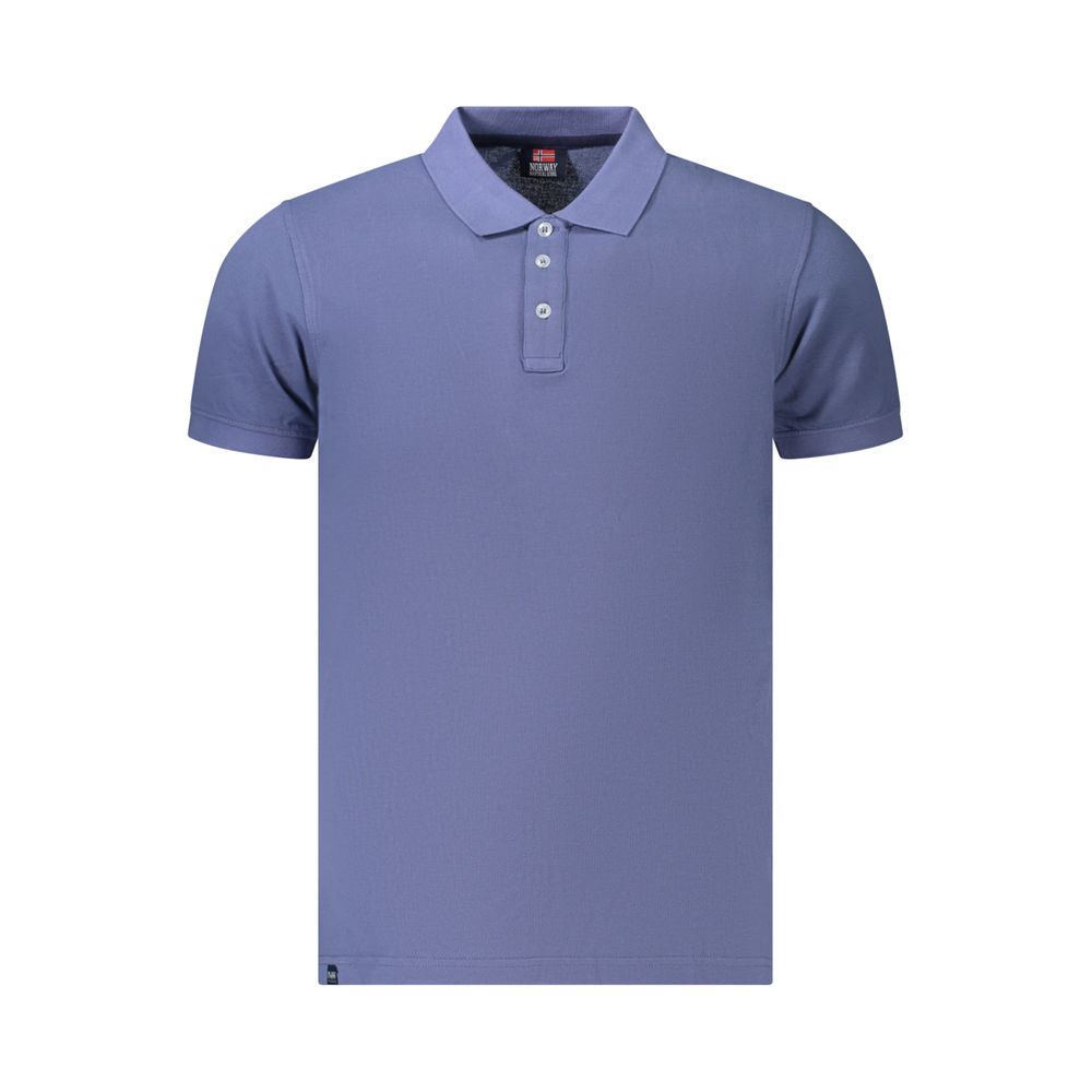 Norway 1963 Blue Cotton Mens Polo - Stylish & Comfortable
