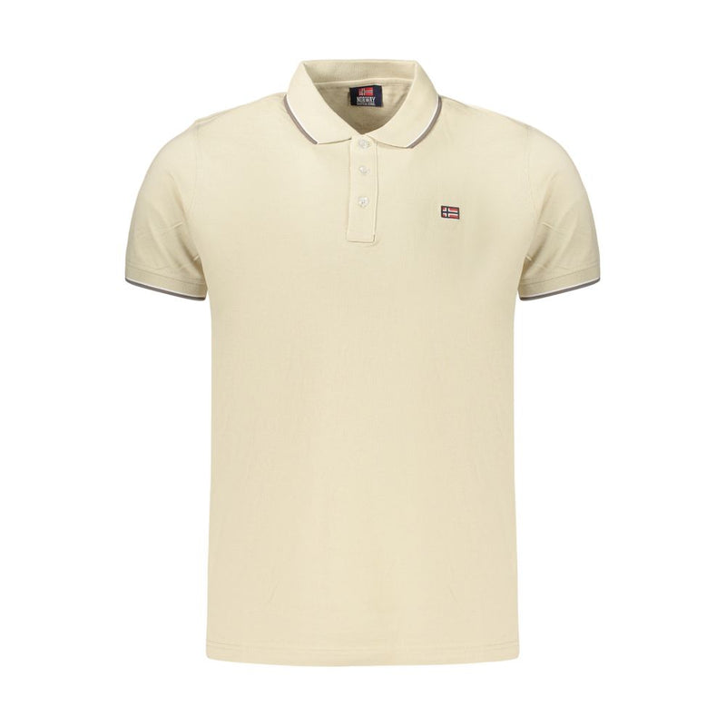 Norway 1963 Beige Cotton Men's Polo Shirt