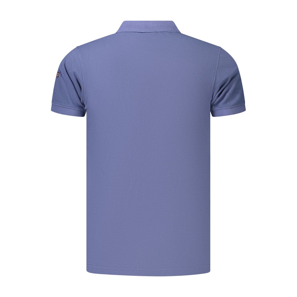 Norway 1963 Blue Cotton Mens Polo - Stylish & Comfortable