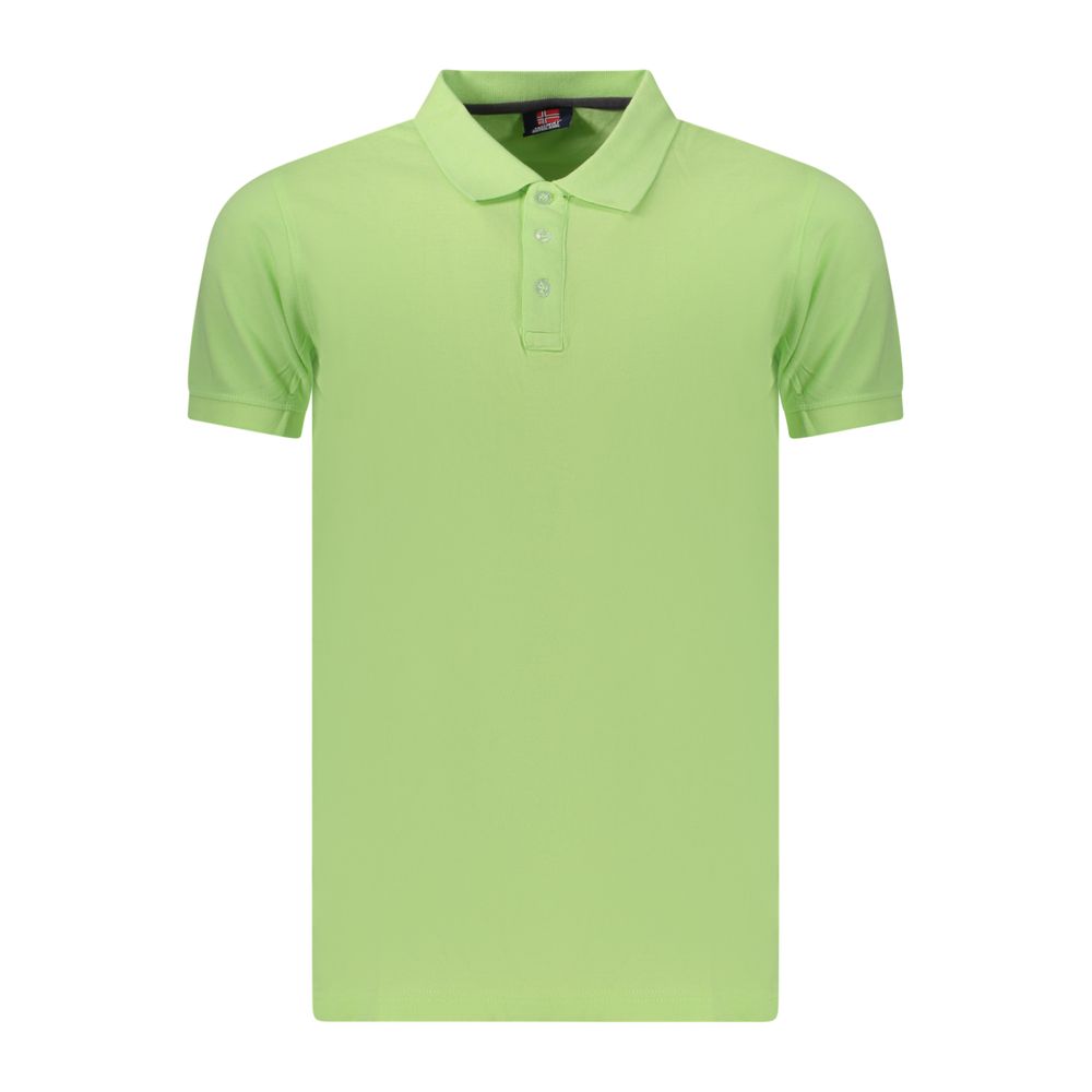 Polo Shirt en Coton Vert Norway 1963 pour Hommes