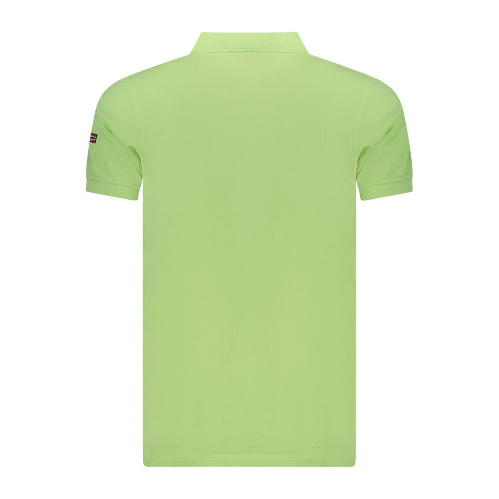 Polo Shirt en Coton Vert Norway 1963 pour Hommes