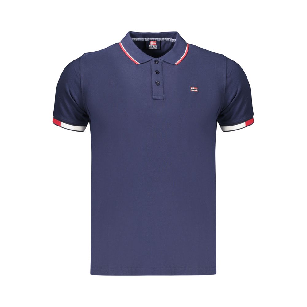 Norway 1963 Blue Cotton Men's Polo Shirt - Stylish & Comfortable
