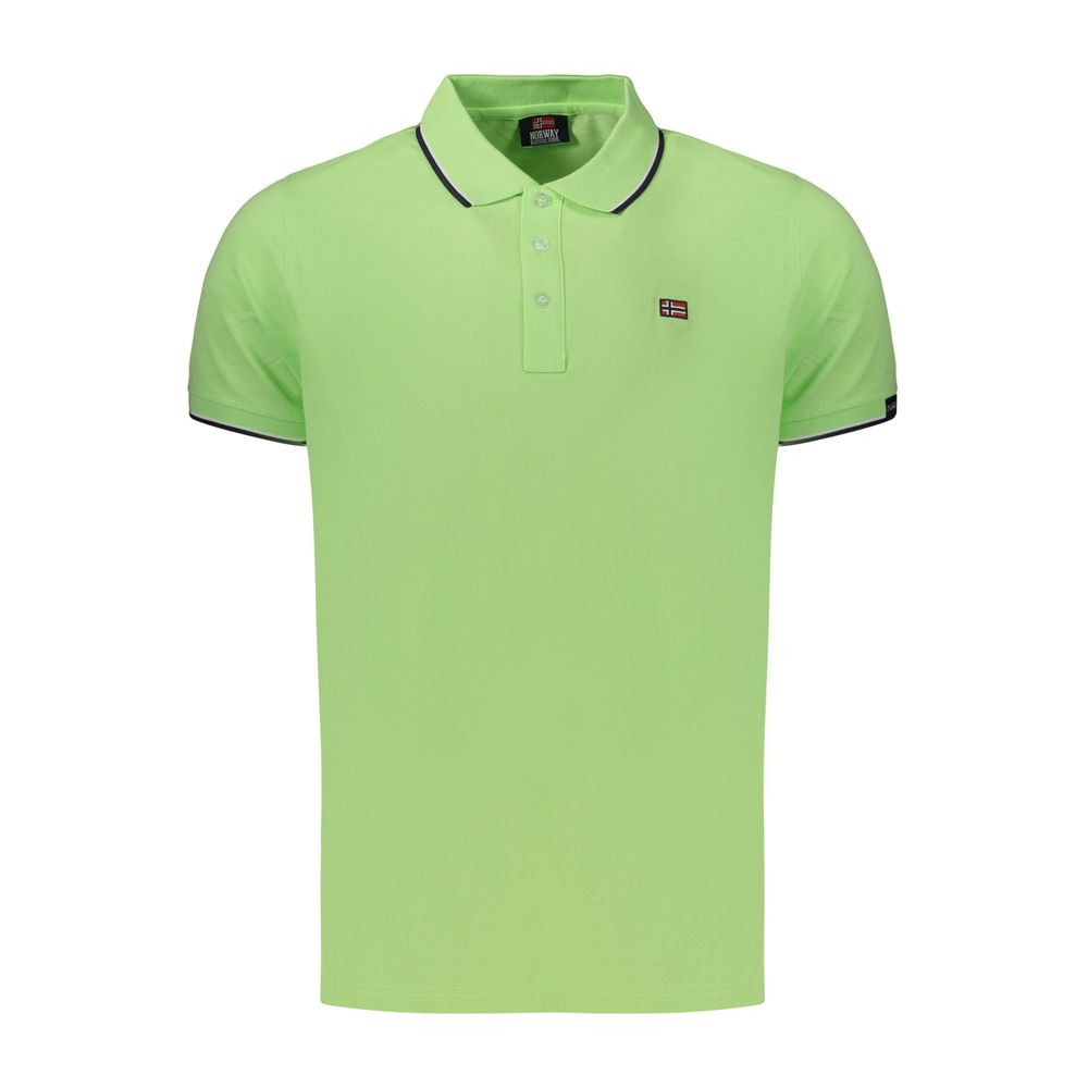 Norway 1963 Polo Vert en Coton pour Homme