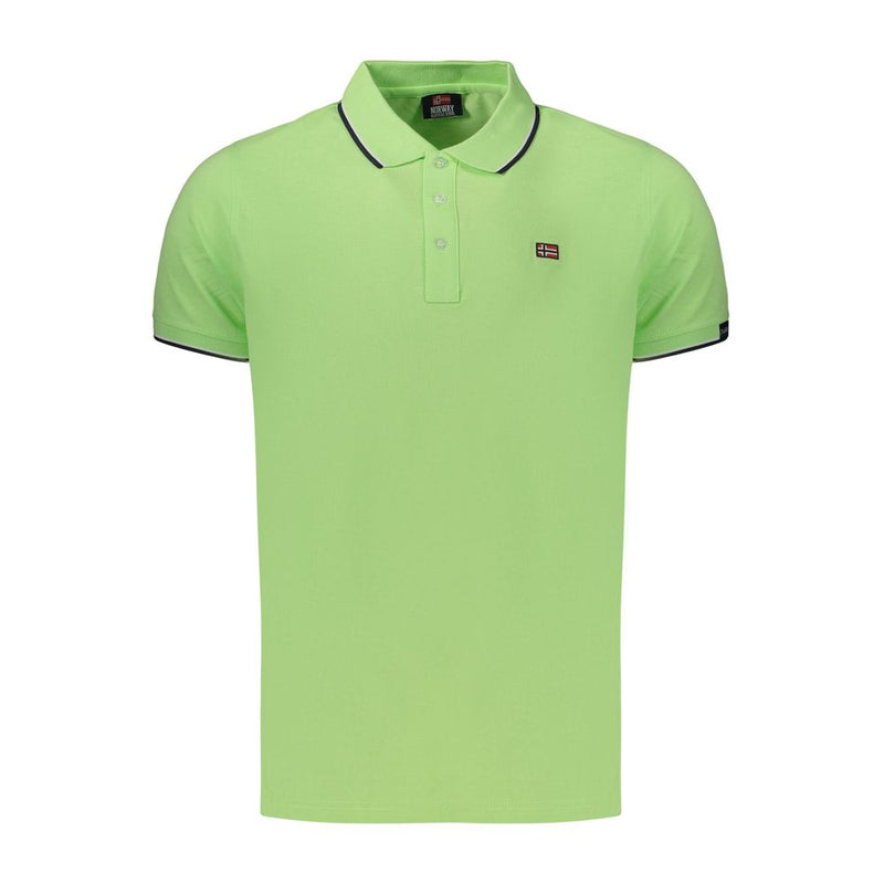Norway 1963 Polo Vert en Coton pour Homme
