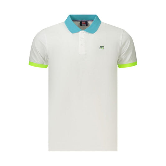 Norway 1963 Bianco Polo en Coton pour Homme