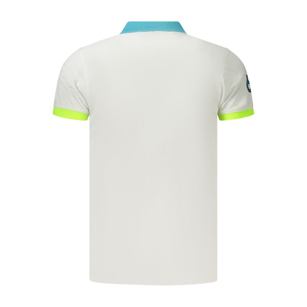Norway 1963 Bianco Polo en Coton pour Homme