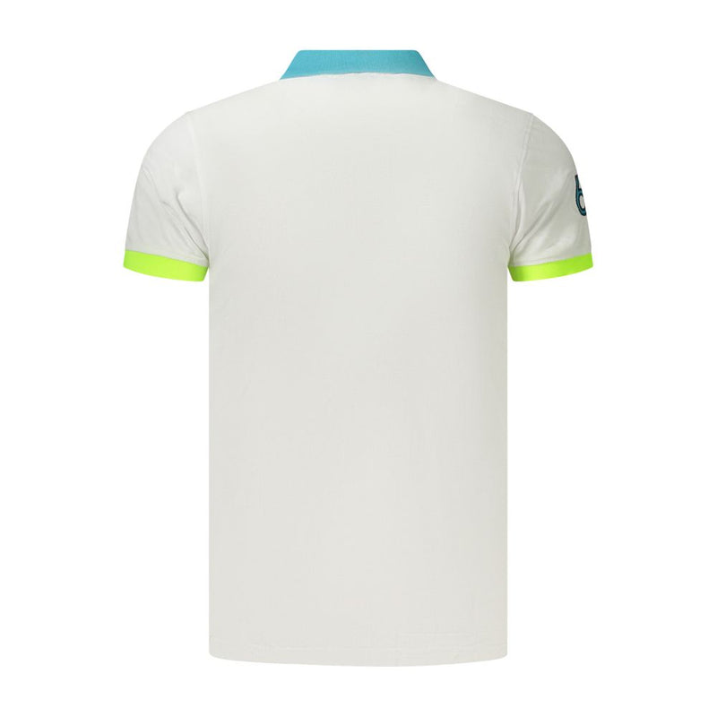 Norway 1963 Bianco Polo en Coton pour Homme
