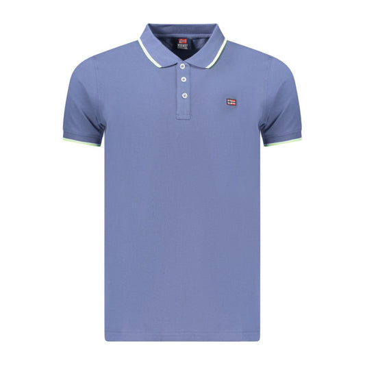 Norway 1963 Blue Cotton Men's Polo Shirt - Stylish & Versatile