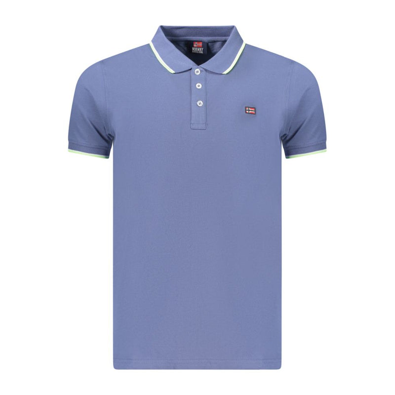 Norway 1963 Blue Cotton Men's Polo Shirt - Stylish & Versatile