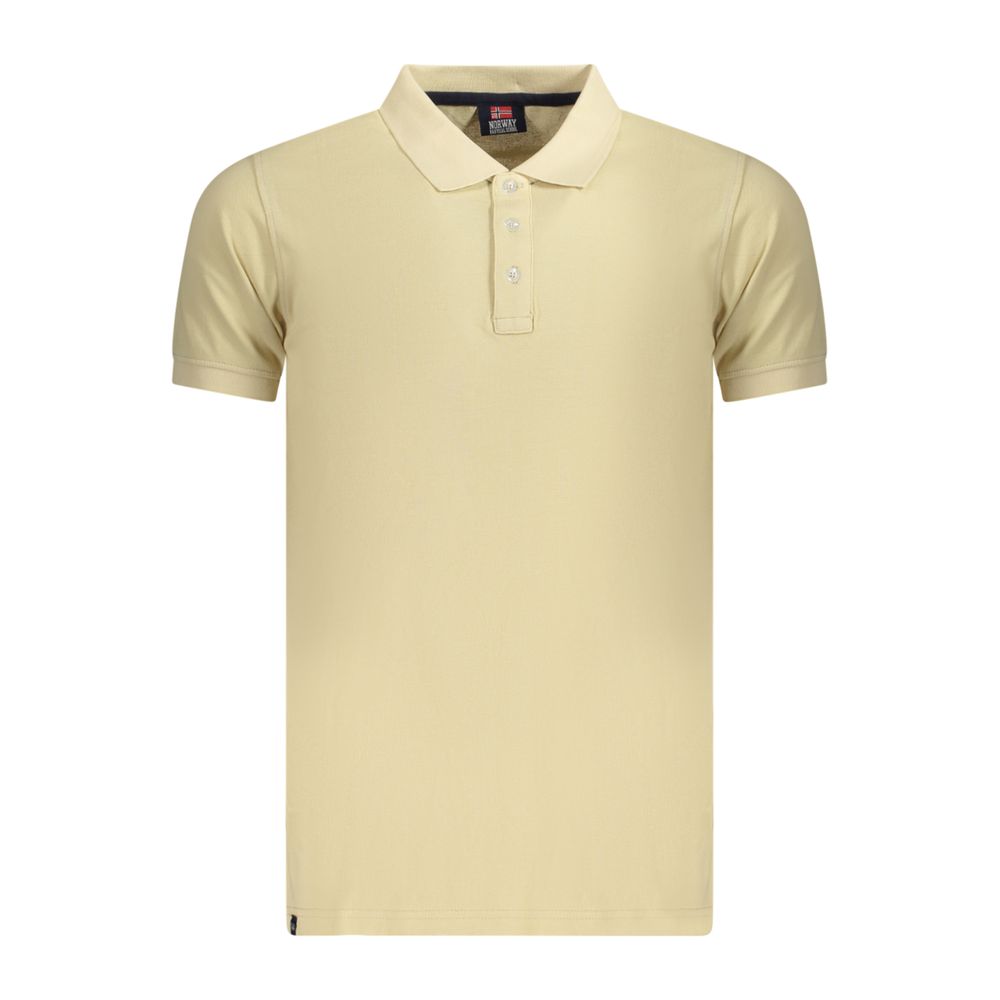 Norway 1963 Beige Cotton Men's Polo Shirt