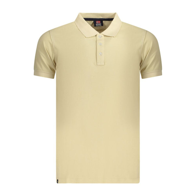 Norway 1963 Beige Cotton Men's Polo Shirt