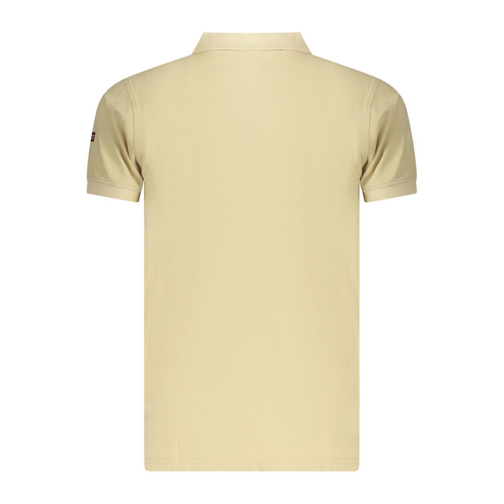 Norway 1963 Beige Cotton Men's Polo Shirt