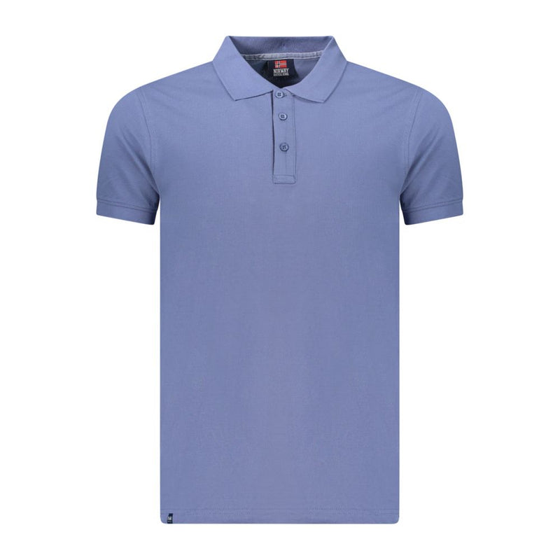 Norway 1963 Blue Cotton Men's Polo Shirt