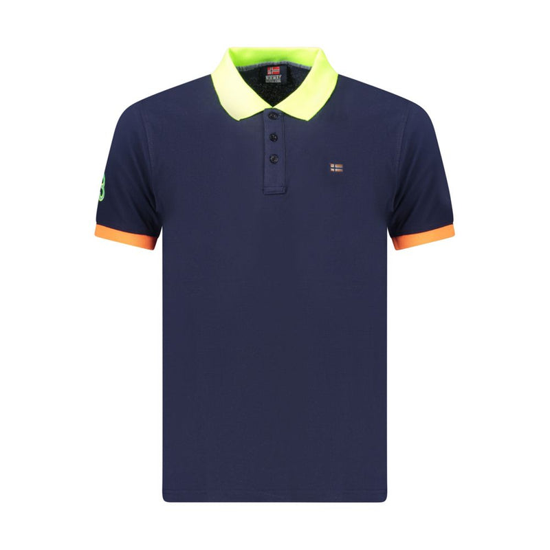 Norway 1963 Blue Cotton Men's Polo Shirt