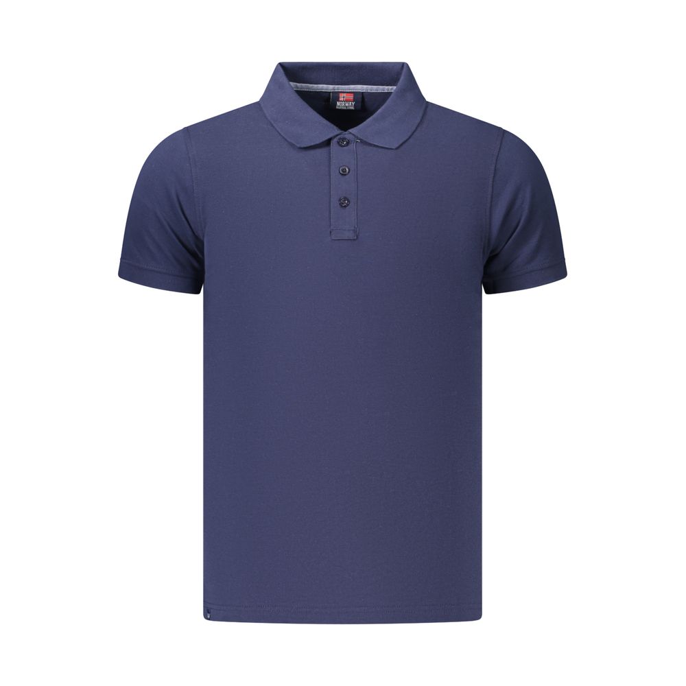 Polo Shirt en Coton Bleu pour Hommes - Norway 1963