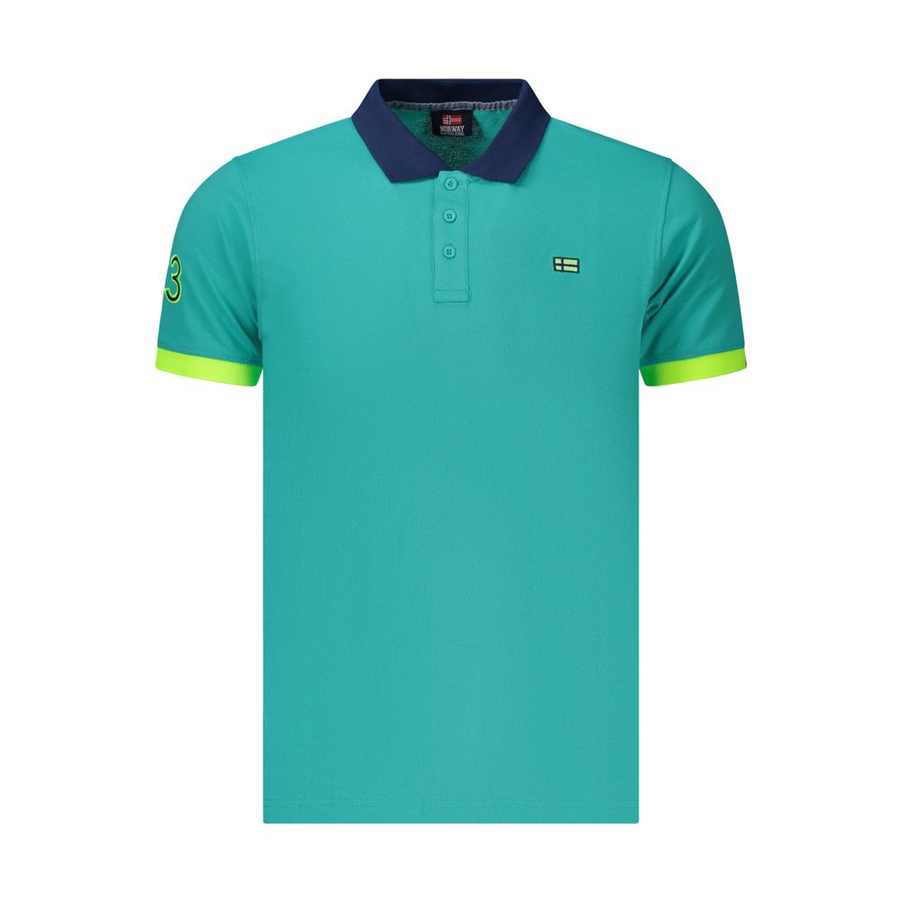 Norway 1963 Azzurro Cotton Men's Polo - Stylish & Comfortable