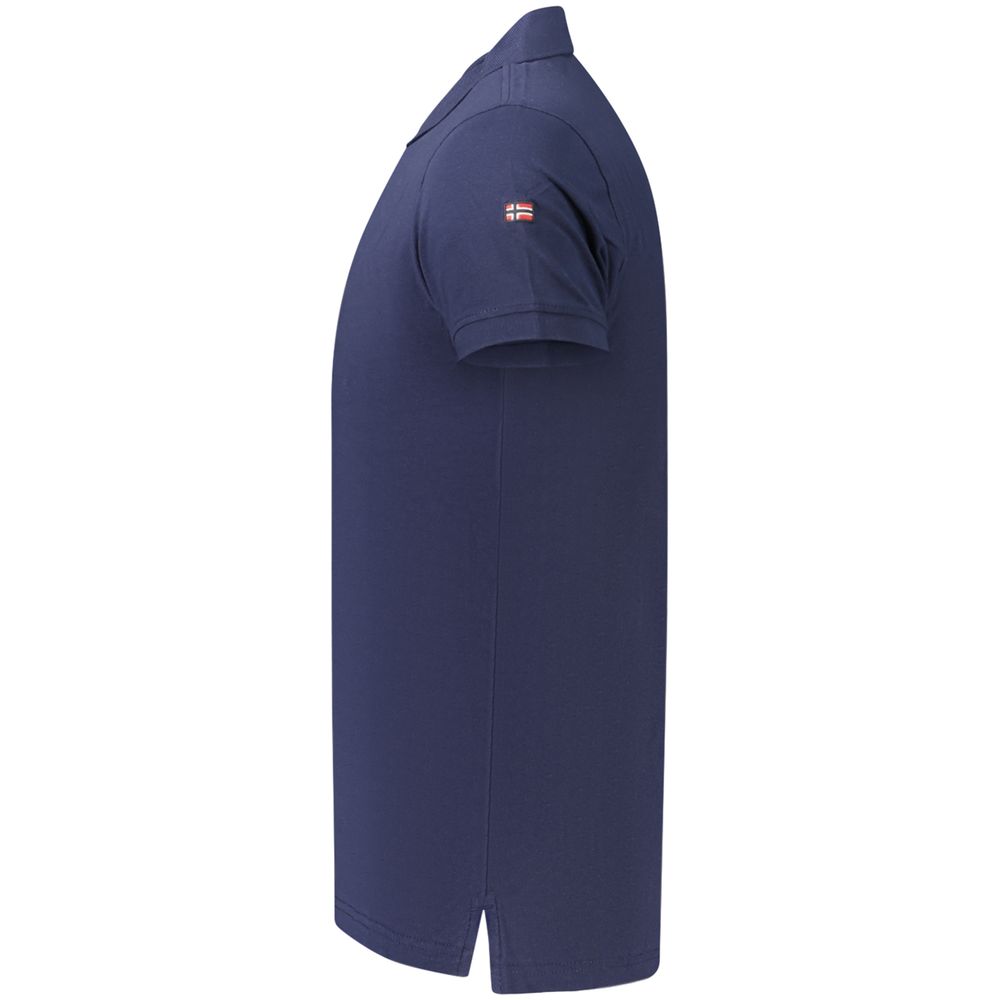 Polo Shirt en Coton Bleu pour Hommes - Norway 1963