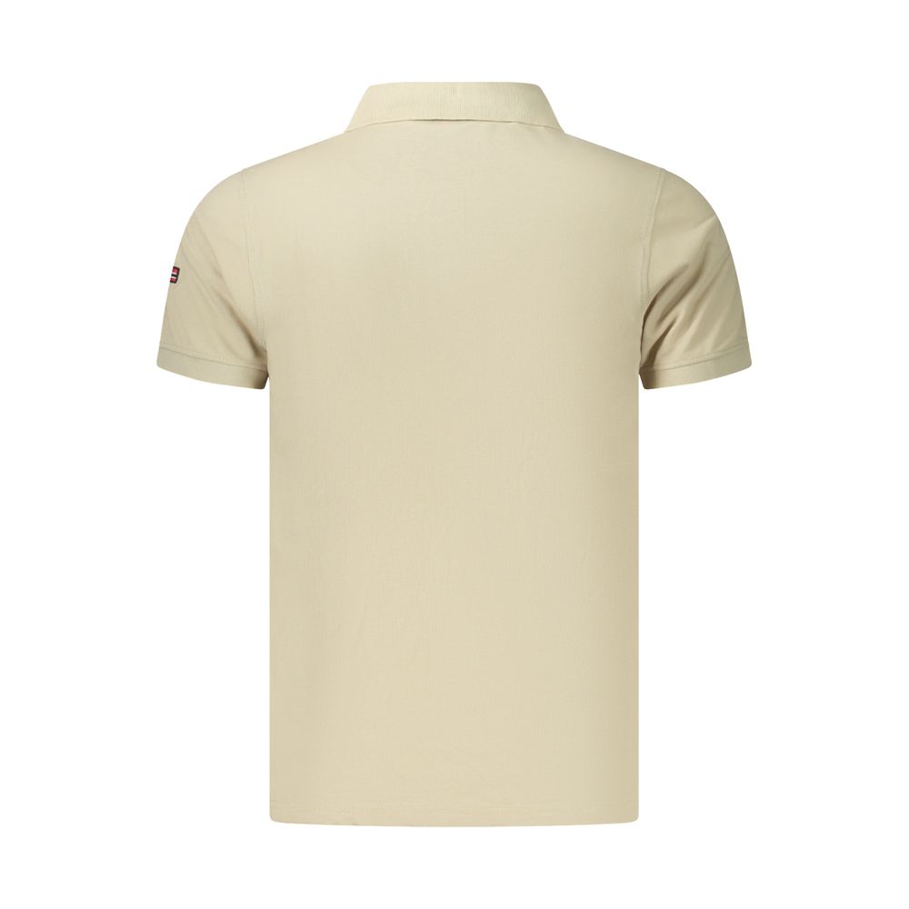 Norway 1963 Beige Cotton Men's Polo Shirt