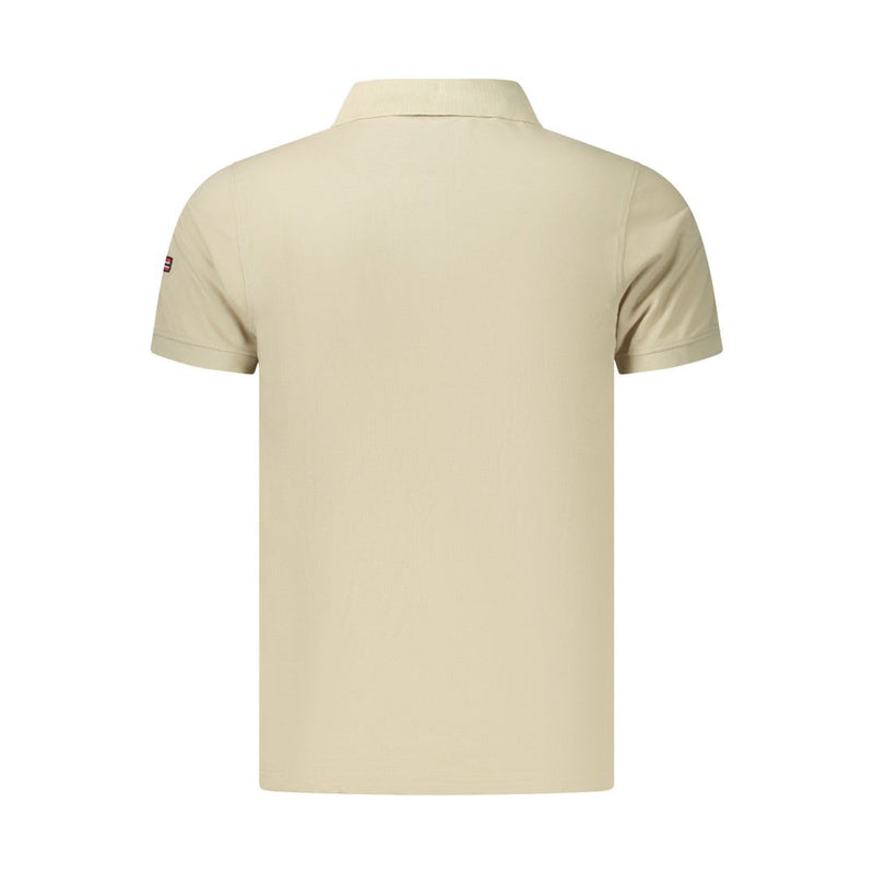 Norway 1963 Beige Cotton Men's Polo Shirt