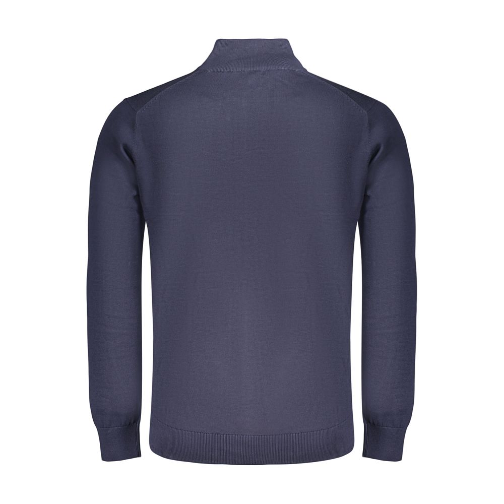 Norway 1963 Blue Cotton Men's Sweater - Stylish Cardigan