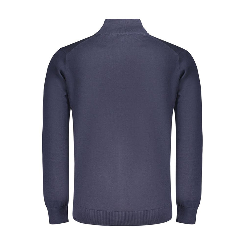 Norway 1963 Blue Cotton Men's Sweater - Stylish Cardigan