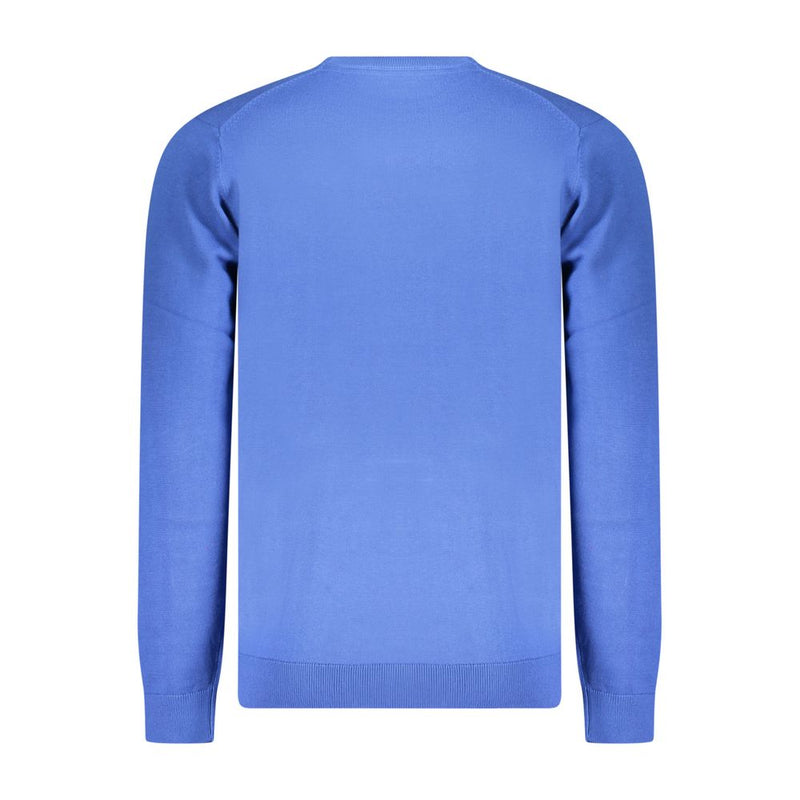 Norway 1963 Blue Cotton Men's Sweater - Stylish Comfort