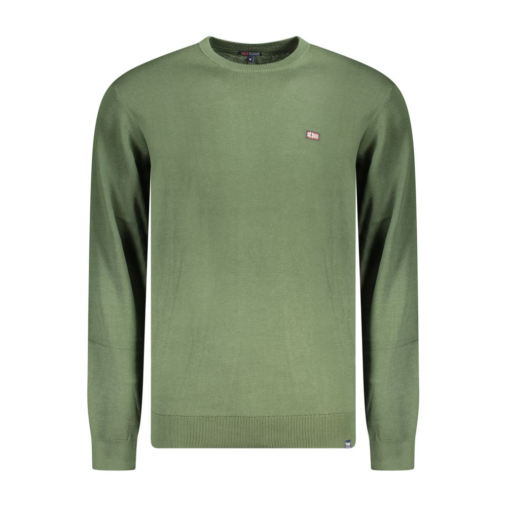 Norway 1963 Green Cotton Long-Sleeved Men's Shirt