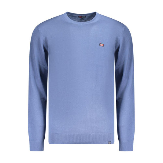 Norway 1963 Blue Cotton Men's Long-Sleeve Shirt