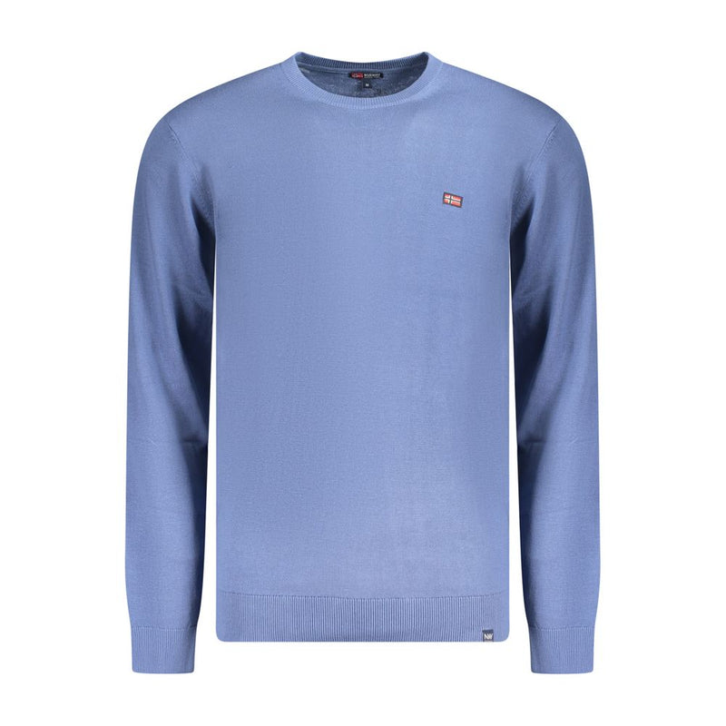 Norway 1963 Blue Cotton Men's Long-Sleeve Shirt