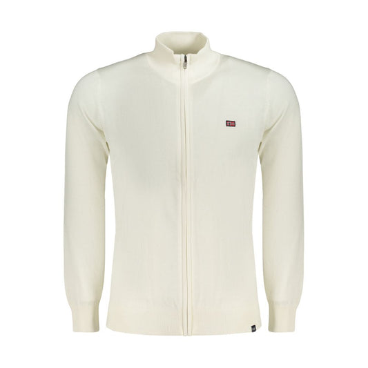 Norway 1963 White Cotton Men's Sweater - Stylish Cardigan