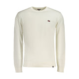 Norway 1963 Bianco Cotton Men's Maglia - Stylish Long-Sleeve Shirt