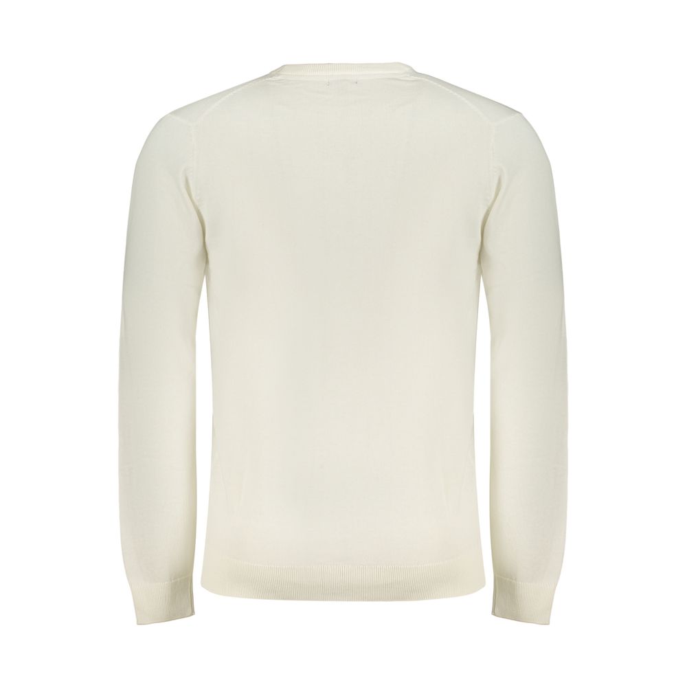 Norway 1963 Bianco Cotton Men's Maglia - Stylish Long-Sleeve Shirt