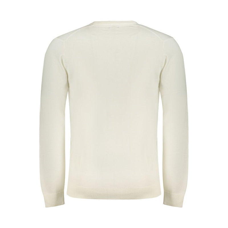Norway 1963 Bianco Cotton Men's Maglia - Stylish Long-Sleeve Shirt
