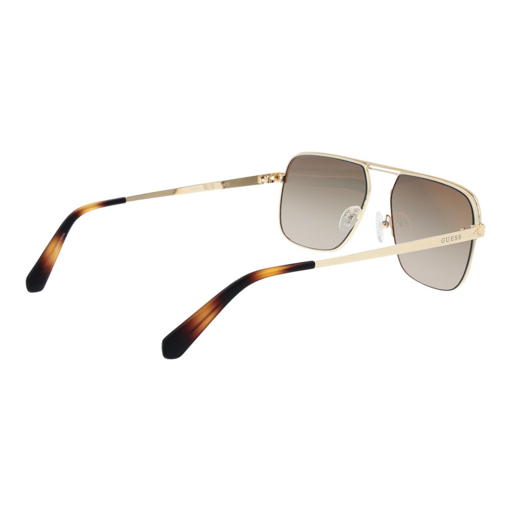 Lunettes de soleil en métal doré Guess