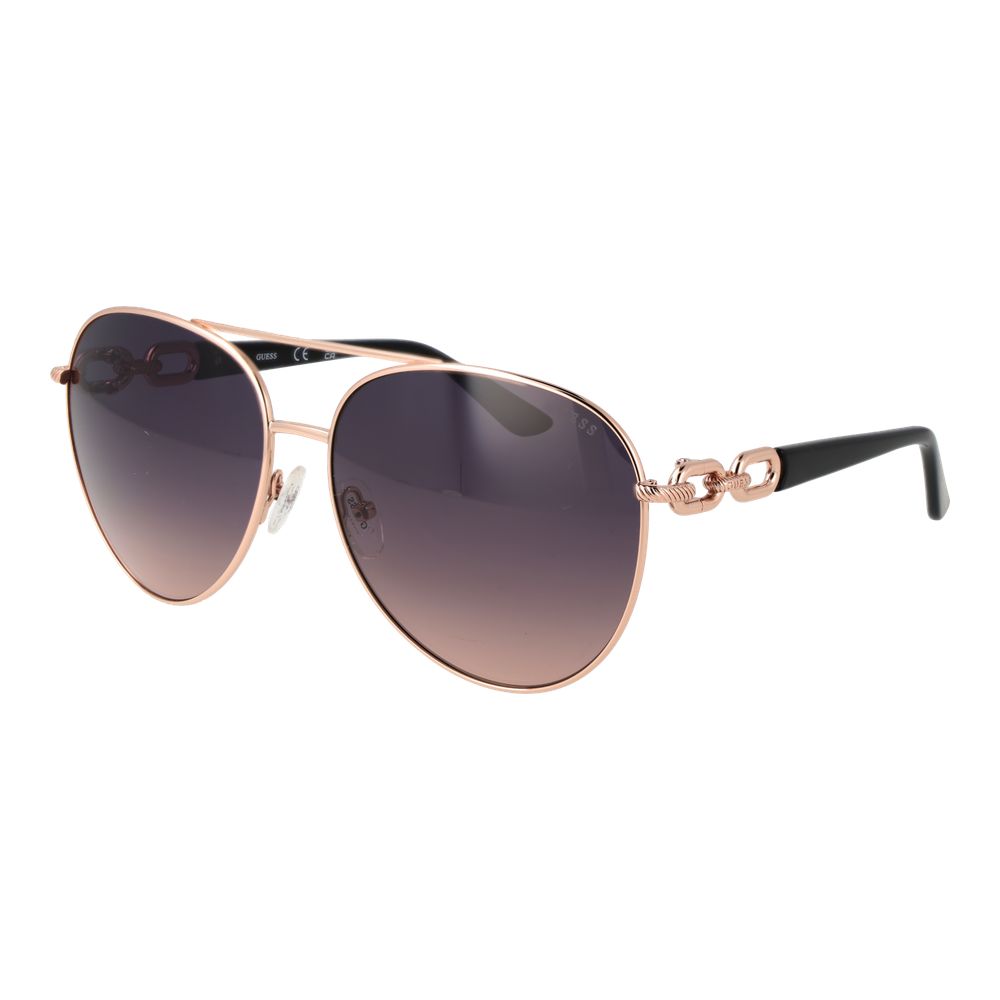 Guess Rose Gold Metal Sunglasses for Women