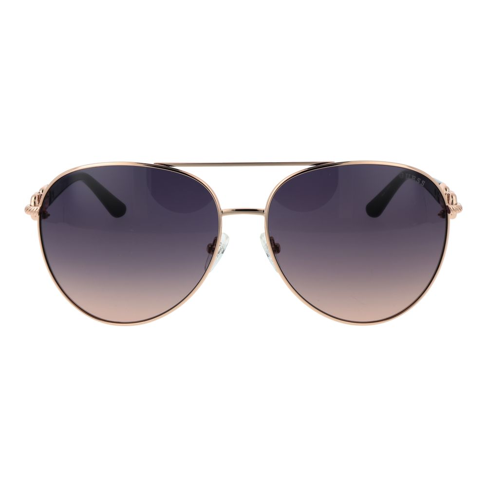 Guess Rose Gold Metal Sunglasses for Women