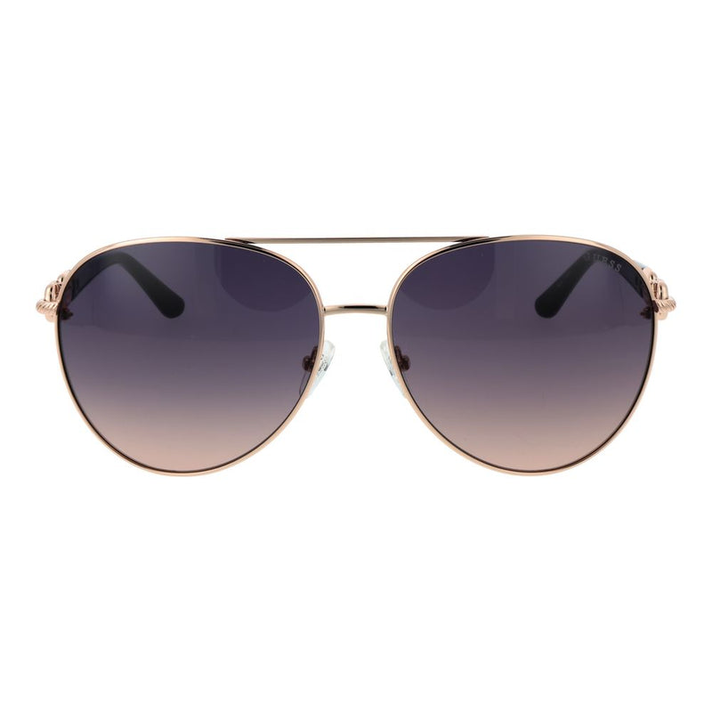Guess Rose Gold Metal Sunglasses for Women