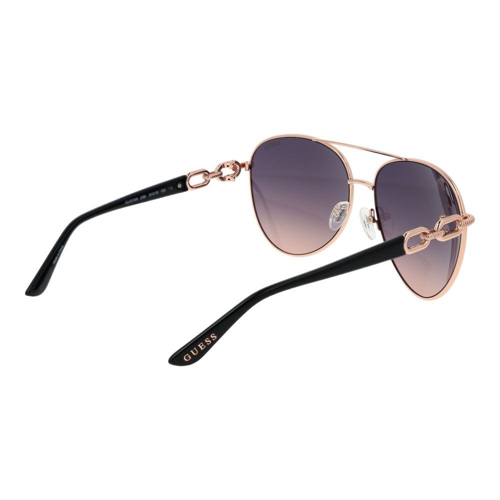 Guess Rose Gold Metal Sunglasses for Women