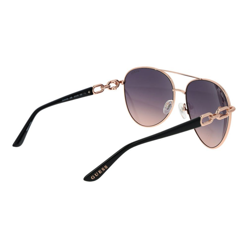 Guess Rose Gold Metal Sunglasses for Women