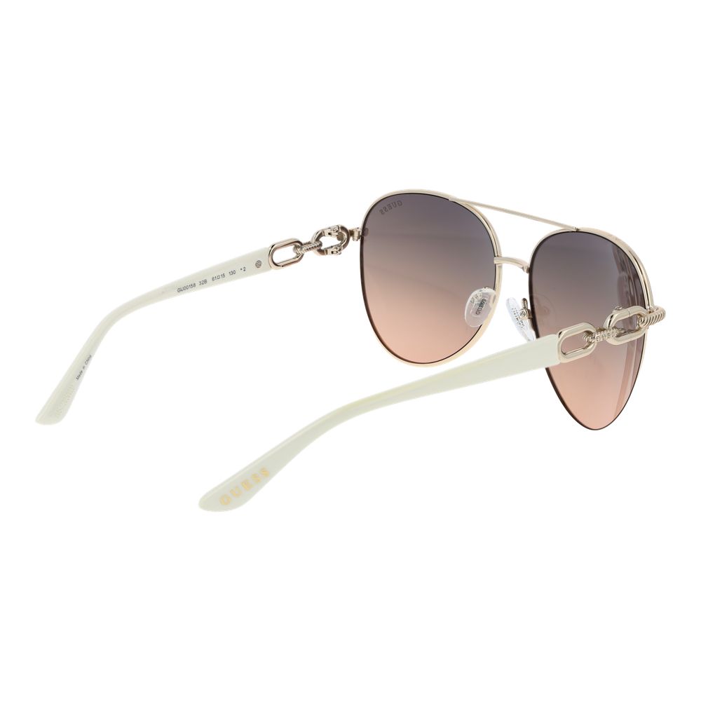 Lunettes de soleil Guess en métal doré