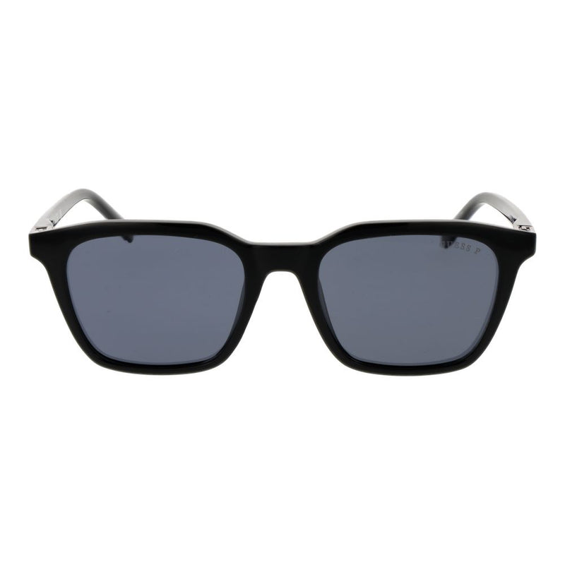 Guess Black Plastic Sunglasses - Polarized Men's Eyewear