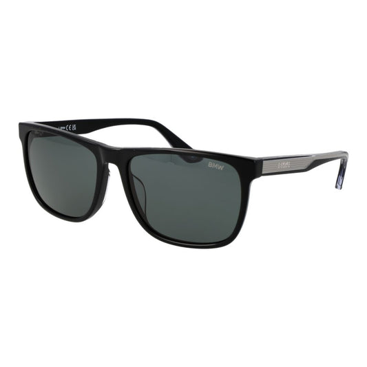 BMW Black Acetate Sunglasses for Men