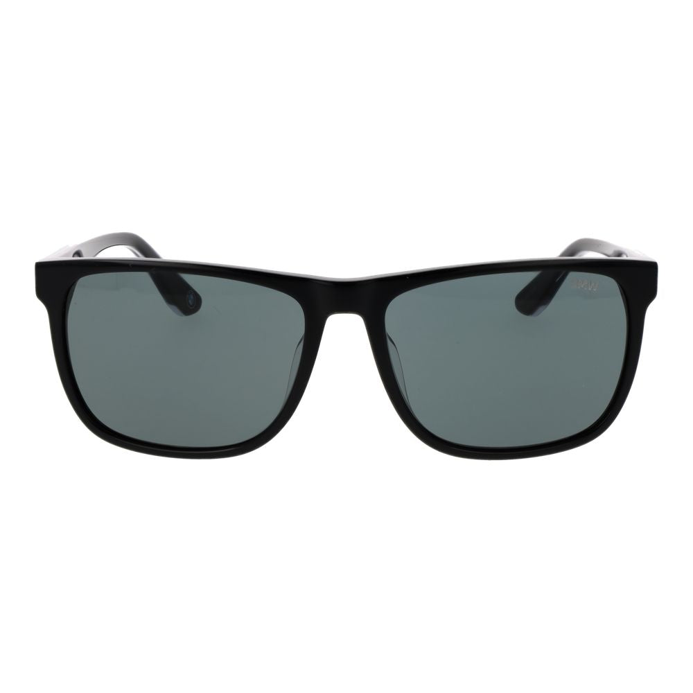 BMW Black Acetate Sunglasses for Men
